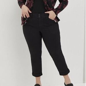 Torrid Crop Aviator Skinny Stretch Twill Mid-Rise Pant